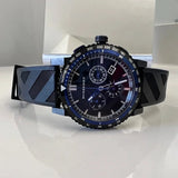 Shop Authentic Burberry The City Chronograph Black Dial Black Rubber Strap Watch For Men - BU9806 - Luxxuri