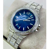  Shop Authentic Michael Kors Lennox Three Hand Blue Dial Silver Steel Strap Watch For Women - MK6990 - Luxxuri