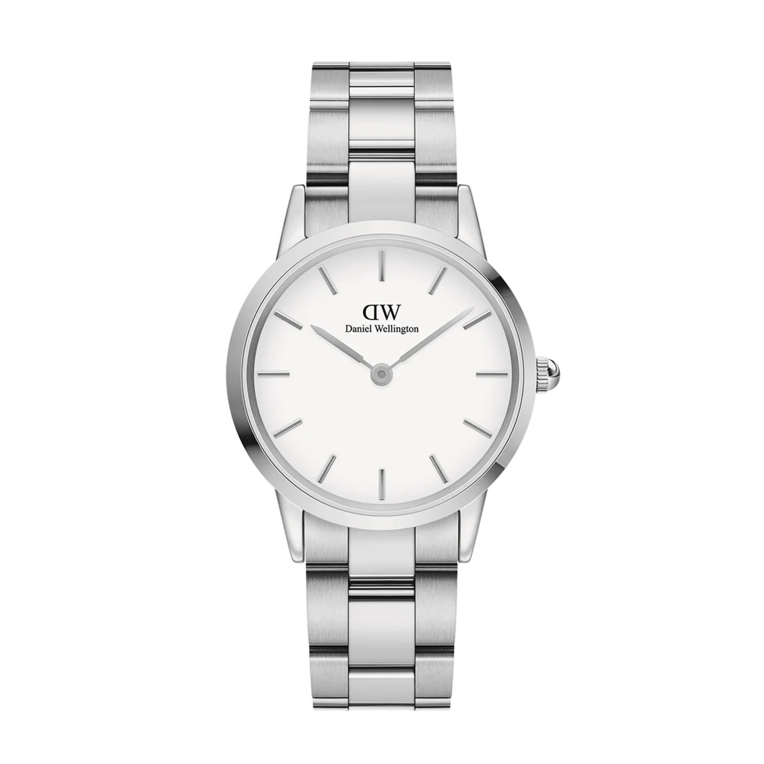  Shop Authentic Daniel Wellington Iconic Link White Dial Silver Steel Strap Watch For Women - DW00100205 - Luxxuri