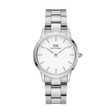  Shop Authentic Daniel Wellington Iconic Link White Dial Silver Steel Strap Watch For Women - DW00100205 - Luxxuri