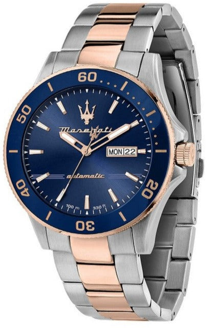  Shop Authentic Maserati Competizione Automatic Blue Dial Two Tone Steel Strap Watch For Men - R8823100001 - Luxxuri