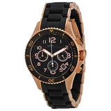 Shop Authentic Marc Jacobs Rock Chronograph Black Dial Black Silicone Strap Watch for Women - MBM2553 - Luxxuri