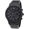  Shop Authentic Emporio Armani Classic Chronograph Black Dial Black Stainless Steel Strap Watch For Men - AR2453 - Luxxuri