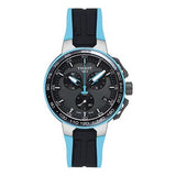  Shop Authentic Tissot T Race Cycling Chronograph Black Dial Two Tone Rubber Strap Watch For Men - T111.417.37.441.05 - Luxxuri