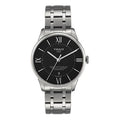 Tissot T Classic Chemin Des Tourelles Chronometer Black Dial Silver Steel Strap Watch For Men - T099.408.11.058.00
