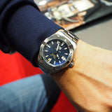  Shop Authentic Tag Heuer Aquaracer Automatic Blue Dial Silver Steel Strap Watch for Men - WBD2112.BA0928 - Luxxuri