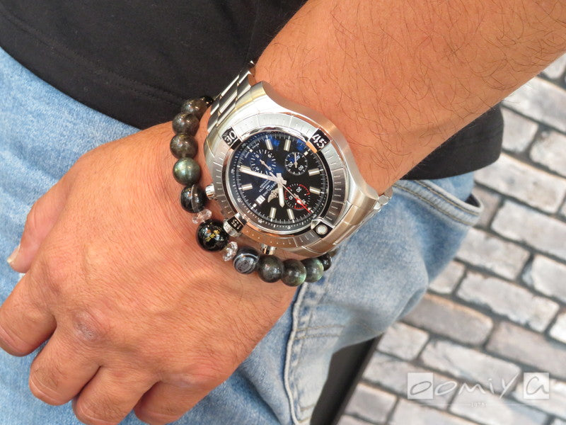  Shop Authentic Breitling Super Avenger Chronograph 48 Black Dial Silver Steel Strap Watch for Men - A13375101B1A1 - Luxxuri