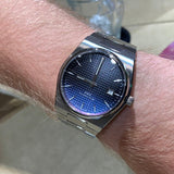  Shop Authentic Tissot Powermatic 80 Automatic Gradient Blue Dial Silver Steel Strap Watch for Men - T137.407.11.051.01 - Luxxuri