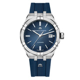  Shop Authentic Maurice Lacroix Aikon Automatic Date Blue Dial Blue Silicone Strap Watch For Men - AI6008-SS000-430-4 - Luxxuri