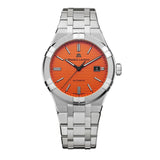 Shop Authentic Maurice Lacroix Aikon Limited Edition Automatic Date Orange Dial Silver Steel Strap Watch For Men - AI6008-SS00F-530-1 - Luxxuri
