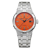  Shop Authentic Maurice Lacroix Aikon Automatic Date Orange Dial Silver Steel Strap Watch For Men - AI6008-SS00F-530-E - Luxxuri