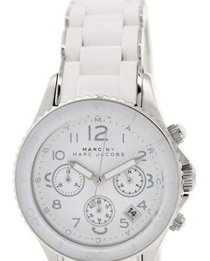  Shop Authentic Marc Jacobs Rock White Dial White Silicone Strap Watch for Women - MBM2545 - Luxxuri