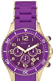  Shop Authentic Marc Jacobs Rock Chronograph Purple Dial Purple Silicone Strap Watch for Women - MBM2549 - Luxxuri
