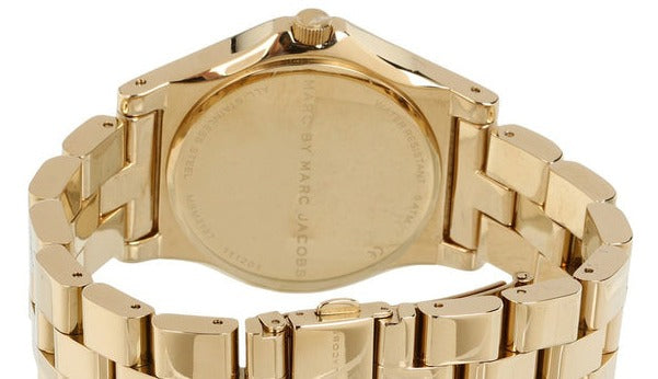  Shop Authentic Marc Jacobs Rivera White Dial Gold Steel Strap Watch for Women - MBM3137 - Luxxuri