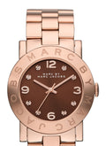  Shop Authentic Marc Jacobs Amy Brown Dial Rose Gold Steel Strap Watch for Women - MBM3167 - Luxxuri