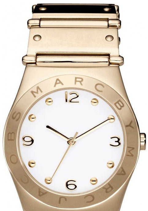  Shop Authentic Marc Jacobs Amy White Dial Gold Steel Strap Watch for Women - MBM8519 - Luxxuri