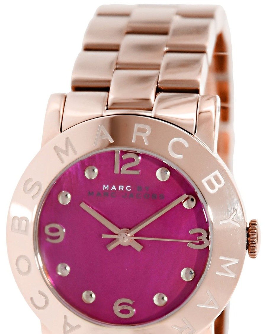  Shop Authentic Marc Jacobs Amy Pink Dial Rose Gold Steel Strap Dial Watch for Women - MBM8625 - Luxxuri