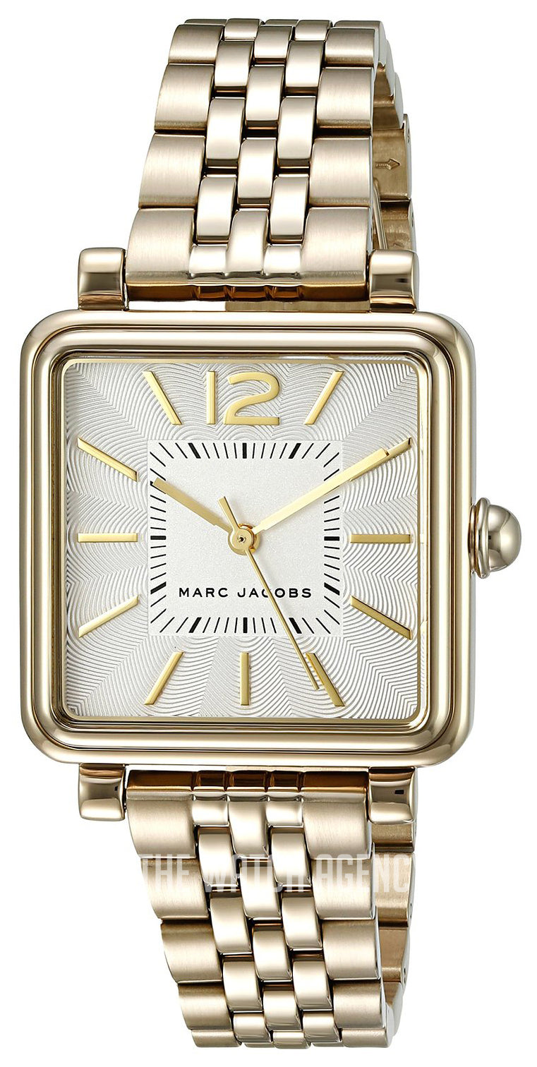 Marc Jacobs Vic Silver Dial Gold Steel Strap Watch for Women - MJ3462