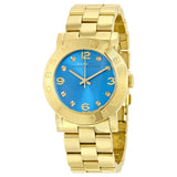  Shop Authentic Marc Jacobs Amy Blue Dial Gold Steel Strap Watch for Women - MBM3303 - Luxxuri