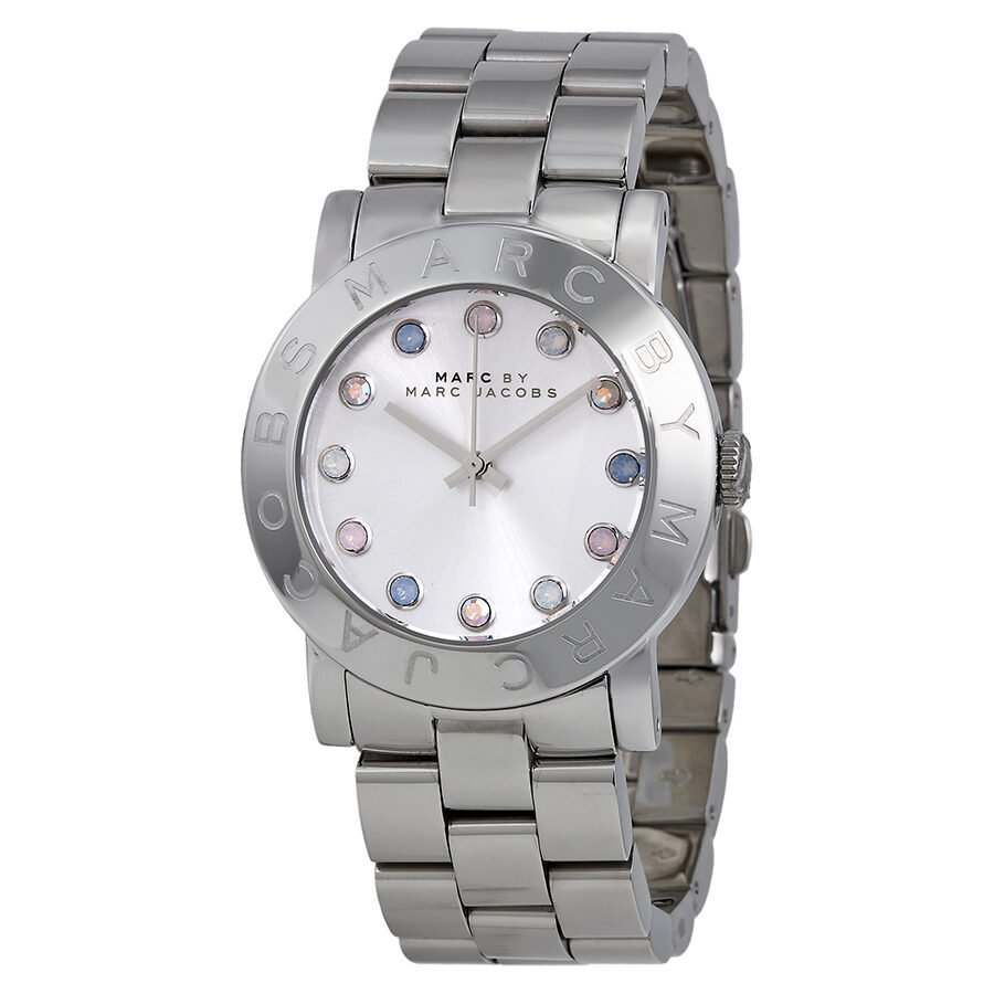  Shop Authentic Marc Jacobs Amy Dexter Silver Dial Silver Steel Strap Watch for Women - MBM3214 - Luxxuri