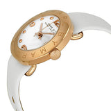 Shop Authentic Marc Jacobs Amy White Dial White Leather Strap Watch for Women - MBM1180 - Luxxuri