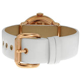  Shop Authentic Marc Jacobs Amy White Dial White Leather Strap Watch for Women - MBM1180 - Luxxuri