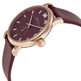  Shop Authentic Marc Jacobs Baker Maroon Dial Maroon Leather Strap Watch for Women - MBM1267 - Luxxuri