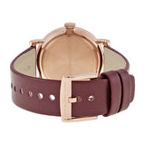  Shop Authentic Marc Jacobs Baker Maroon Dial Maroon Leather Strap Watch for Women - MBM1271 - Luxxuri