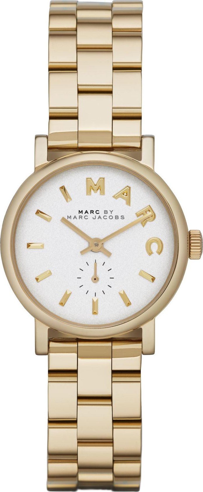  Shop Authentic Marc Jacobs Baker White Dial Gold Steel Strap Watch for Women - MBM3247 - Luxxuri
