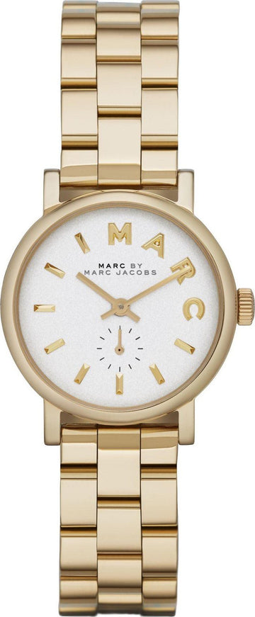  Shop Authentic Marc Jacobs Baker White Dial Gold Steel Strap Watch for Women - MBM3247 - Luxxuri