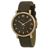  Shop Authentic Marc Jacobs Baker Olive Green Dial Olive Green Leather Strap Watch for Women - MBM1328 - Luxxuri
