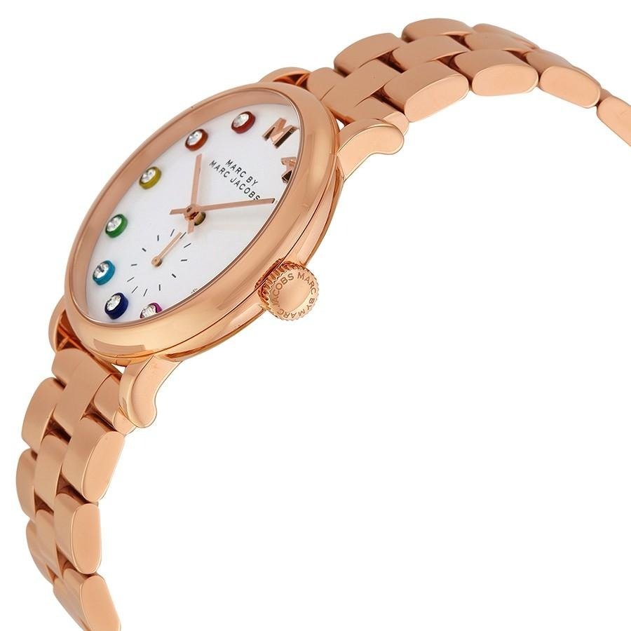  Shop Authentic Marc Jacobs Baker White Dial Rose Gold Steel Strap Watch for Women - MBM3441 - Luxxuri