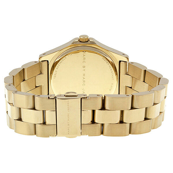  Shop Authentic Marc Jacobs Blade Gold Dial Gold Steel Strap Watch for Women - MBM3126 - Luxxuri