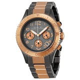  Shop Authentic Marc Jacobs Marc Chronograph Grey Dial Two Tone Steel Strap Watch for Men - MBM3157 - Luxxuri