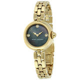  Shop Authentic Marc Jacobs Courtney Mother of Pearl Black Dial Gold Steel Strap Watch for Women - MJ3460 - Luxxuri