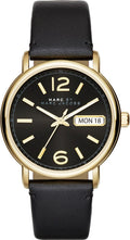  Shop Authentic Marc Jacobs Fergus Black Dial Black Leather Strap Watch for Women - MBM8651 - Luxxuri