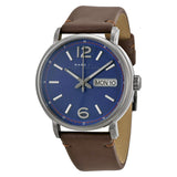  Shop Authentic Marc Jacobs Fergus Blue Dial Brown Leather Strap Watch for Men - MBM5078 - Luxxuri
