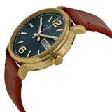  Shop Authentic Marc Jacobs Fergus Green Dial Brown Leather Strap Watch for Men - MBM5077 - Luxxuri