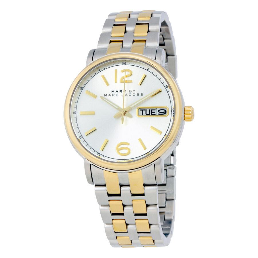  Shop Authentic Marc Jacobs Fergus Silver Dial Two Tone Steel Strap Watch for Women - MBM3426 - Luxxuri