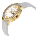  Shop Authentic Marc Jacobs Fergus White Dial White Leather Strap Watch for Women - MBM8653 - Luxxuri
