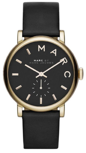  Shop Authentic Marc Jacobs Baker Black Dial Black Leather Strap Watch for Women - MBM1269 - Luxxuri