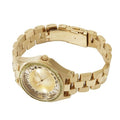 Marc Jacobs Henry Transparent Gold Dial Gold Steel Strap Watch for Women - MBM3338