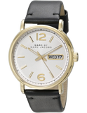 Shop Authentic Marc Jacobs Fergus White Dial Black Leather Strap Watch for Men - MBM5081 - Luxxuri