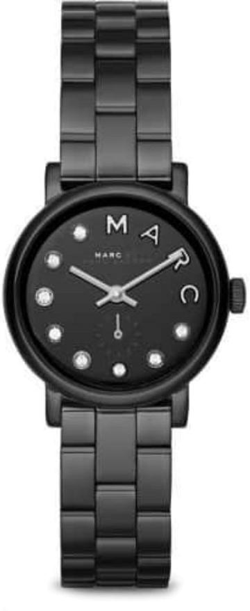  Shop Authentic Marc Jacobs Marc Black Dial Black Steel Strap Watch for Women - MBM8673 - Luxxuri