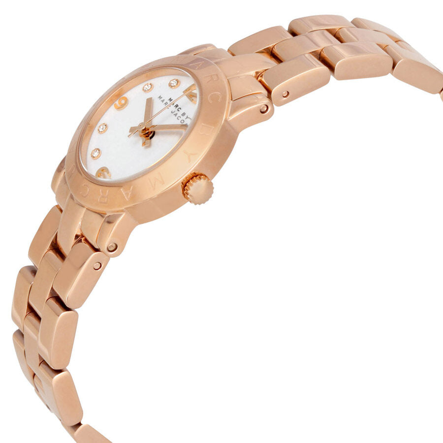  Shop Authentic Marc Jacobs Mini Amy White Dial Rose Gold Steel Strap Watch for Women - MBM3078 - Luxxuri