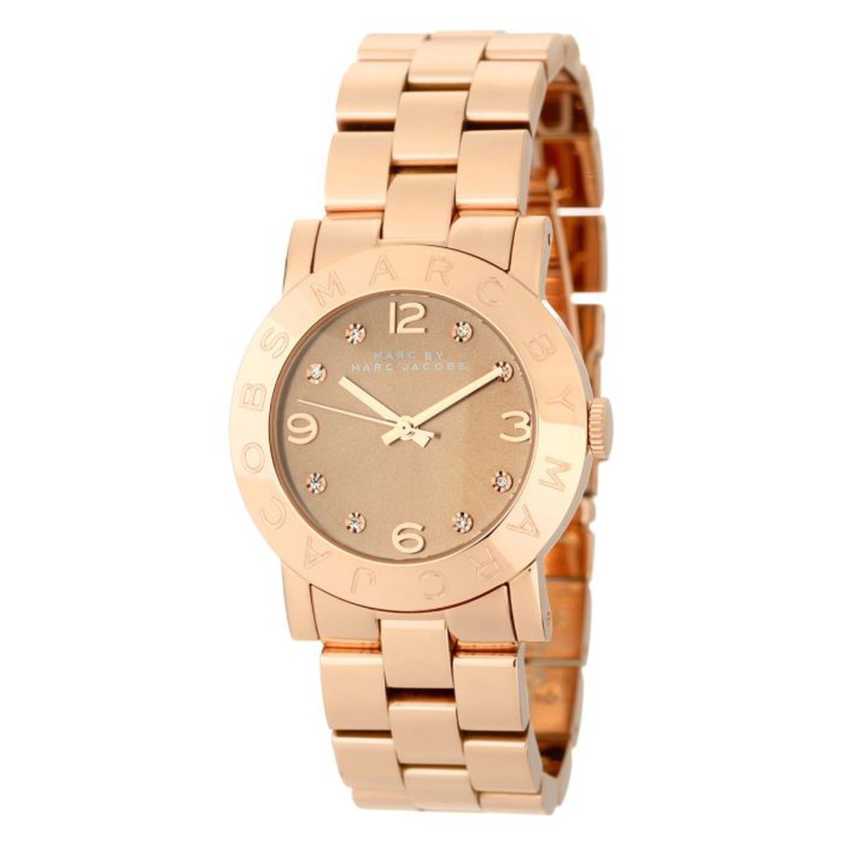  Shop Authentic Marc Jacobs Amy Glitz Brown Dial Rose Gold Steel Strap Watch for Women - MBM3221 - Luxxuri