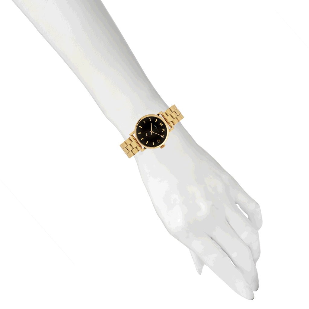  Shop Authentic Marc Jacobs Baker Black Dial Gold Steel Strap Watch for Women - MBM3355 - Luxxuri