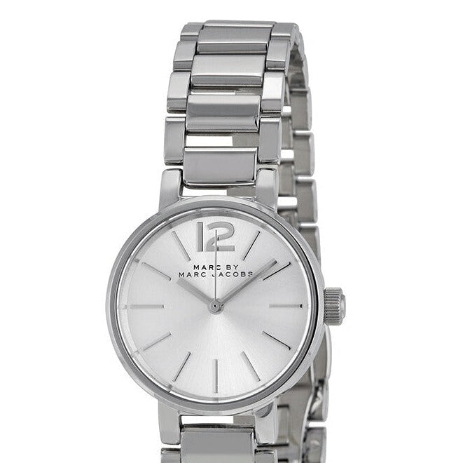 Marc Jacobs Peggy Silver Dial Silver Steel Strap Watch for Women - MBM3404