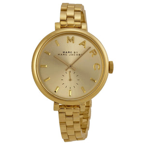  Shop Authentic Marc Jacobs Sally Champagne Gold Dial Gold Steel Strap Watch for Women - MBM3363 - Luxxuri