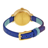  Shop Authentic Marc Jacobs Sally White Dial Blue Leather Strap Watch for Women - MBM1354 - Luxxuri